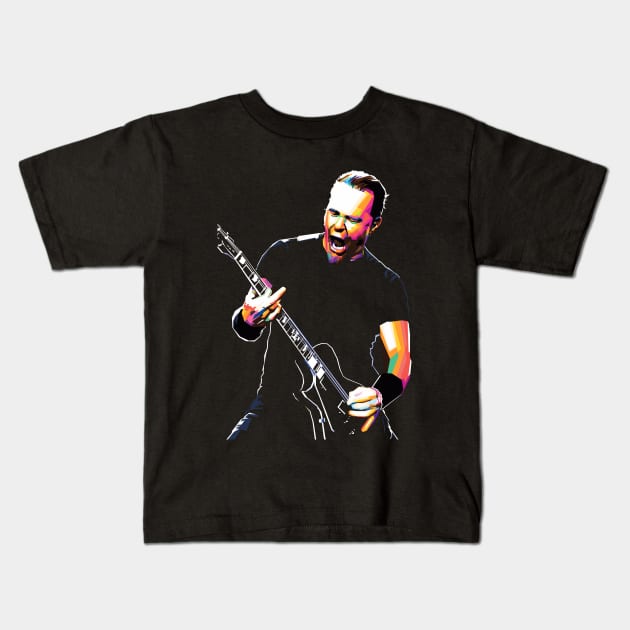 James Hetfield Kids T-Shirt by Wijaya6661